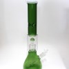 16'' Beaker With Diamond  Cut Percolator Double Dom Water Pipe G-G 