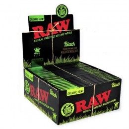 Raw Organic Hemp Back Rolling Paper King Size Slim  Size 50  Per Box 
