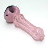 4'' USA Color Pink Art Heavy Duty Glass Hand Pipe 