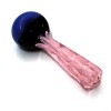 4.5'' USA Color Pink With Double Tube Color Head Heavy Duty Glass Hand Pipe 