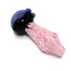 4.5'' USA Color Head Pink Swirl Heavy Duty Glass Hand Pipe 