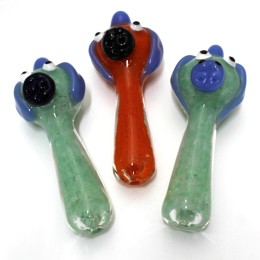 4.5'' Animal Face Design Heavy Duty Glass Hand Pipe 