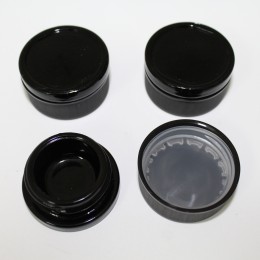 Black Color Glass  Container Medium 