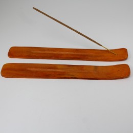 10'' Natural  Wooden Incense Stick Catcher Burner Orange Color 