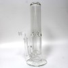 14'' Flat Bottom Straight Thick Turbine Water Pipe With 18 MM Male Banger