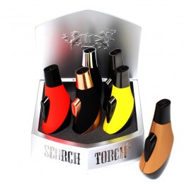 Model No # 61547 / Scorch Double Flame Torch Lighter Assorted Color  6 Per pack 