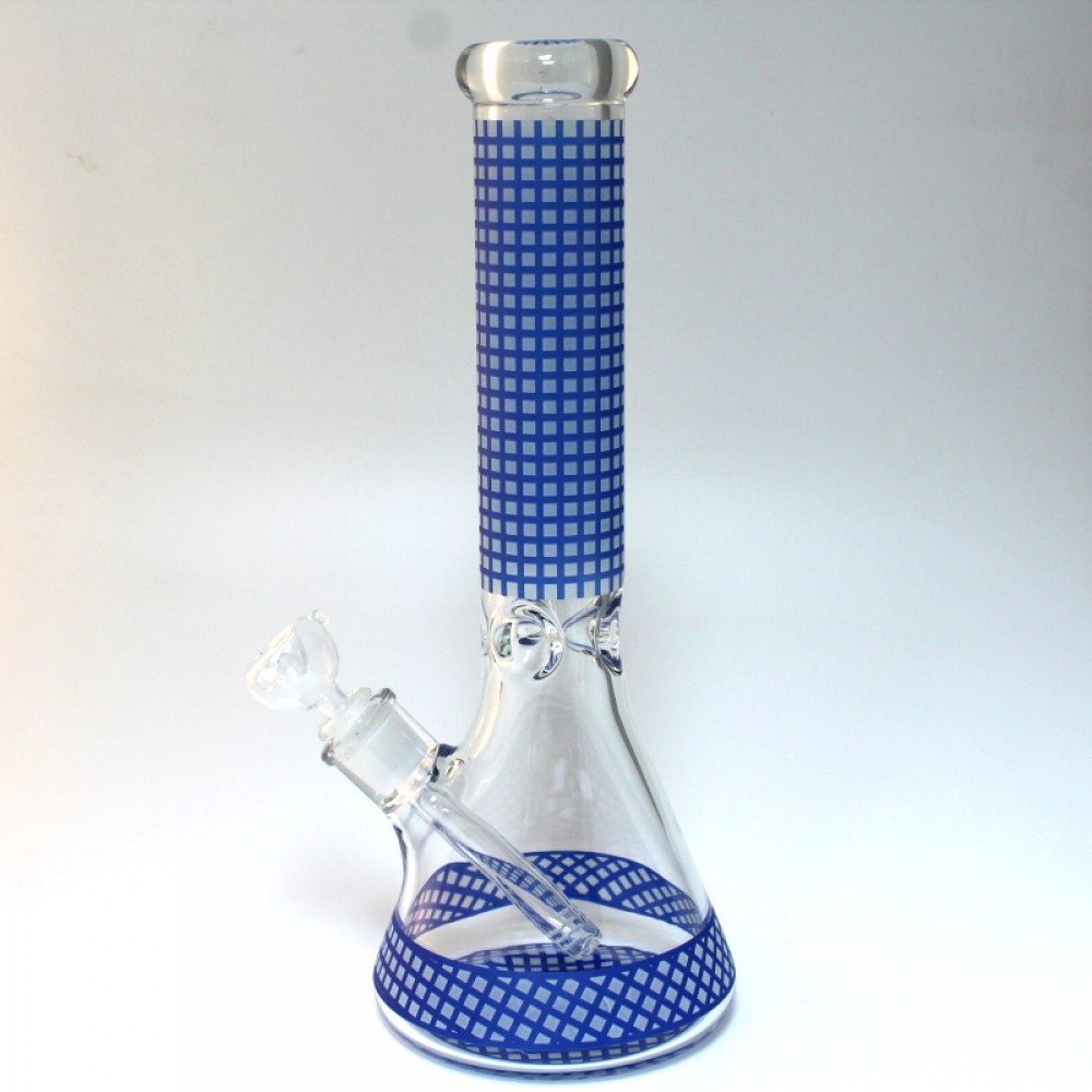 14'' Beaker Blue Art Color Heavy Water Pipe G-G 