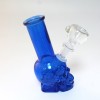 5.5'' Skull Design Glass  Water Pipe With Bowl 