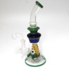 10.5'' Design Assorted Design percolator Water Pipe With 14 MM Male Banger
