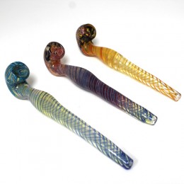 8'' Swirl Color Sherlock Pipe 
