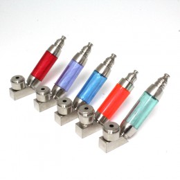 3.5'' Assorted Color Standing Metal With Plastic Hand Pipe With Cover 