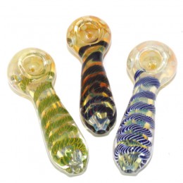 4.5'' Inner Swirl Color Heavy Thick Glass Hand Pipe 