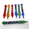 4.5'' Multi Color Pencil Design Glass Dab Tool 