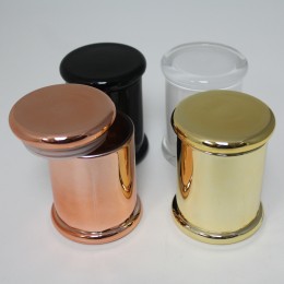 Glass Jar Assorted Color With Lid  Medium  Size 