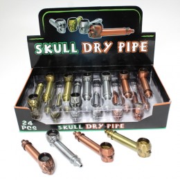 3'' Metal Skull Dry Pipe  With Screen 