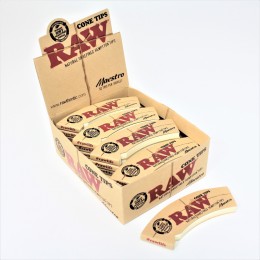 Raw Cone Tips Maestro  24 Per Pack  /32 Tips Per Booklet 