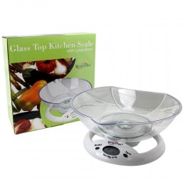 W-5800 / Weight Max  Glass Top Kitchen Scale  With Large Bowl 