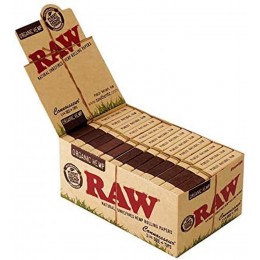 Raw Papers - Organic Connoisseur 1 1/4 Size + Tips - 24 Count