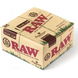 Raw Papers Organic Connoisseur King Size Slim + Tips - 24 Count