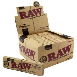 Raw Papers - Organic Connoisseur King Size Slim + Tips - 24 Count