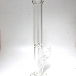 18"  9 MM Clear Straight Shooter Heavy Water Pipe  Glass On Glass 