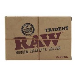 Raw Trident Wooden Cigarette Holder