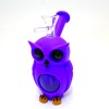 5'' Silicone And Glass Owl Water Pipe 