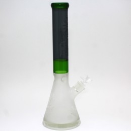 16'' Beaker Art Design Tube Color Heavy Duty Glass Water Pipe G-G 