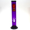 12'' Headway Designs Acrylic Straight Water Pipe With Glass Down Stem & 14 MM Male Bowl Glass ON Glass 