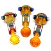 4.5'' Full Art Color Design Thick Heavy Duty Glass Hand Pipe 