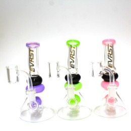 7'' EVRST Tube Color Dab Rig Water Pipe With 14 MM Male Banger 
