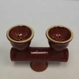 Double Head Ceramic Hookah Bowl