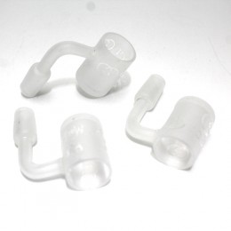 90 Degree Frosted Design Bucket Banger 14 MM Male 