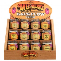 Wild berry Backflow Cone Kit 12 Fragrances With Complete Display 