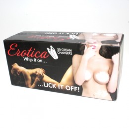 Erotica  Cream Charger 50 Ct Pack x 12 Pack (FOR FOOD PREPARATION ONLY)